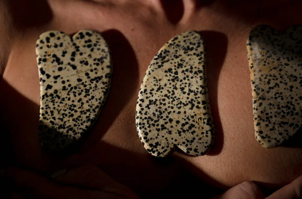 Dalmatian Jade Face Gua Sha