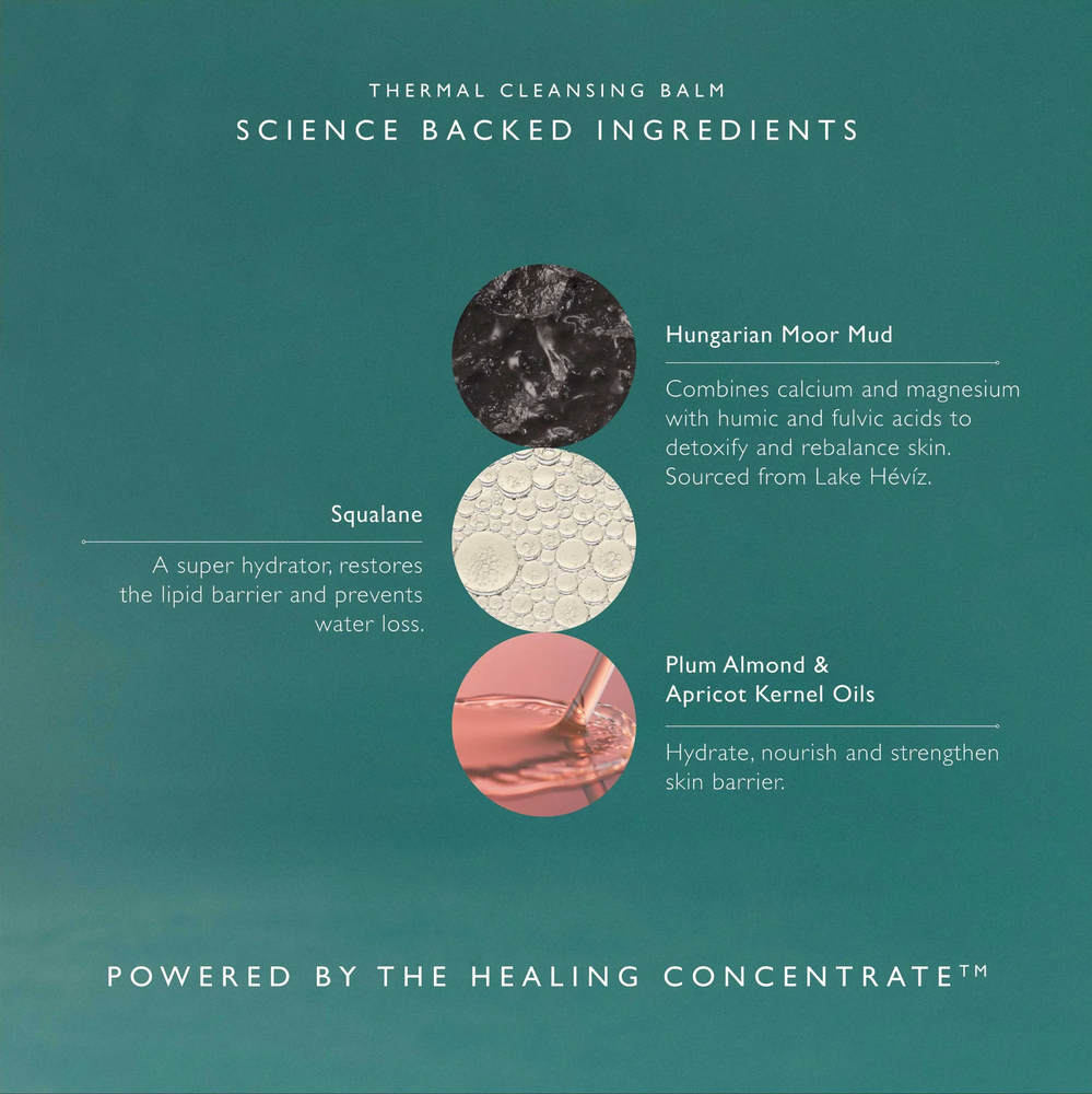 Omorovicza Thermal Cleansing Balm: Purify & Hydrate - Hungarian Moor Mud | Sweet Almond Oil - View 6