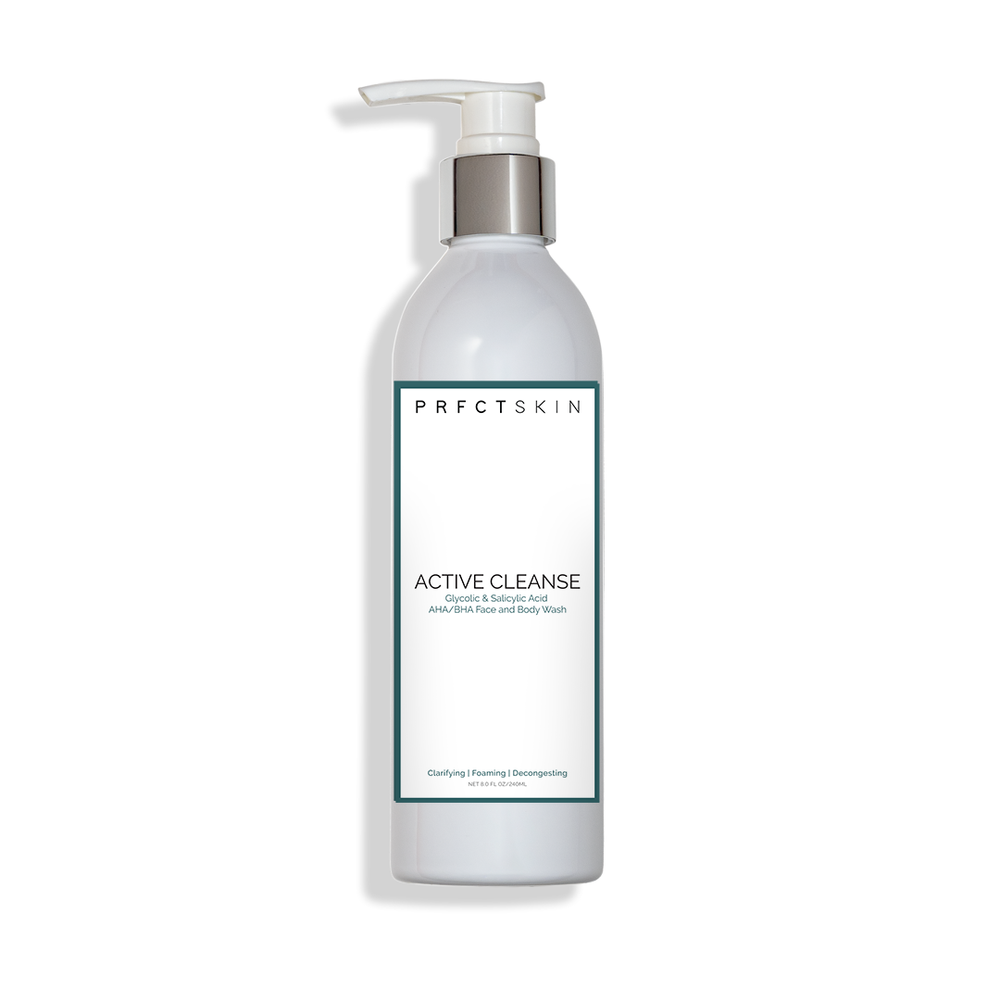 Active Cleanse: BHA/AHA Salicylic + Glycolic Exfoliating Cleanser
