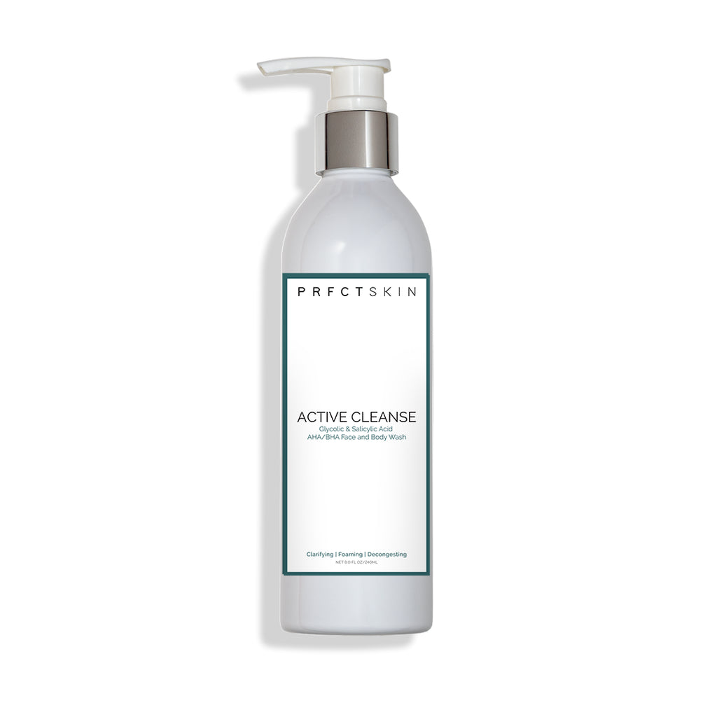 Active Cleanse: BHA/AHA Salicylic + Glycolic Exfoliating Cleanser