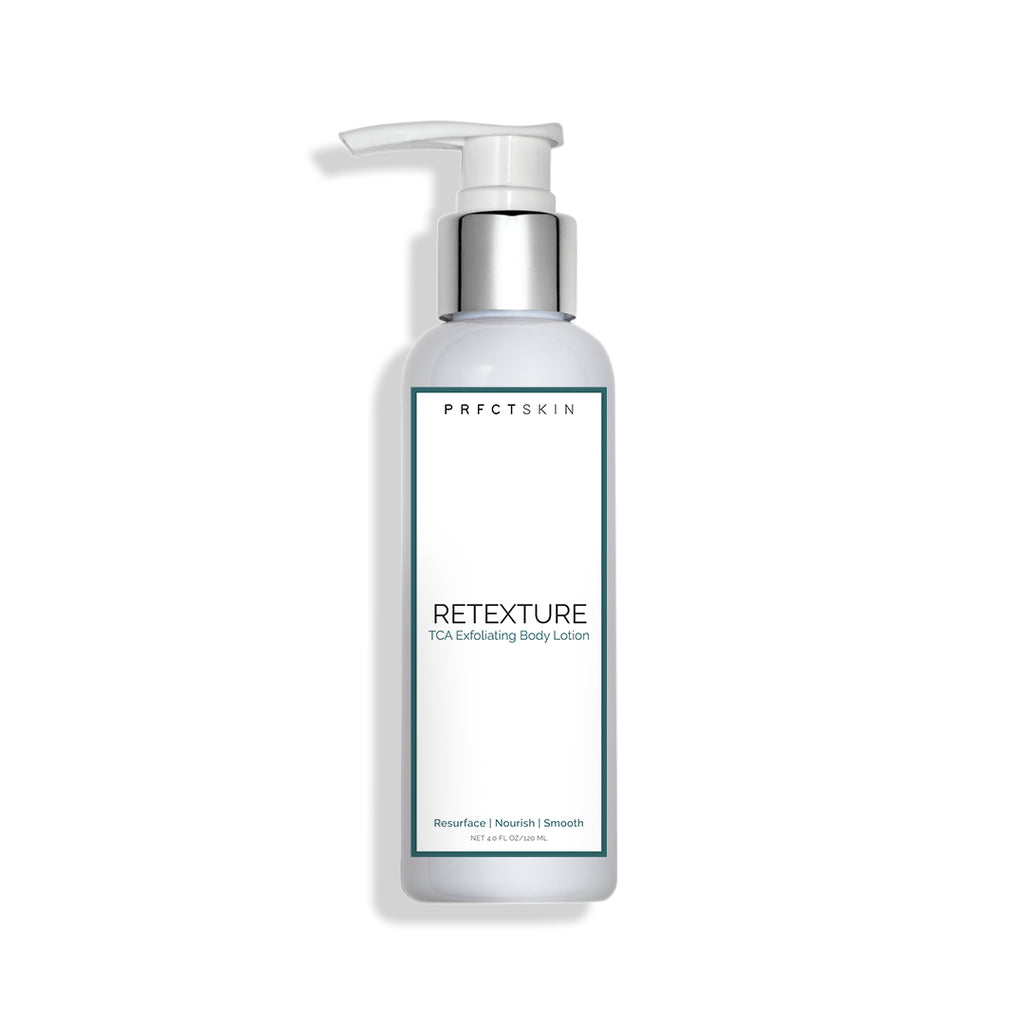 ReTexture: Exfoliating + Skin Smoothing Body Lotion with TCA | Glycolic & Lactic Acid