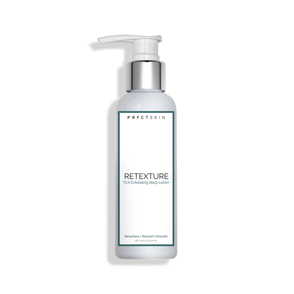 ReTexture: Exfoliating + Skin Smoothing Body Lotion with TCA | Glycolic & Lactic Acid