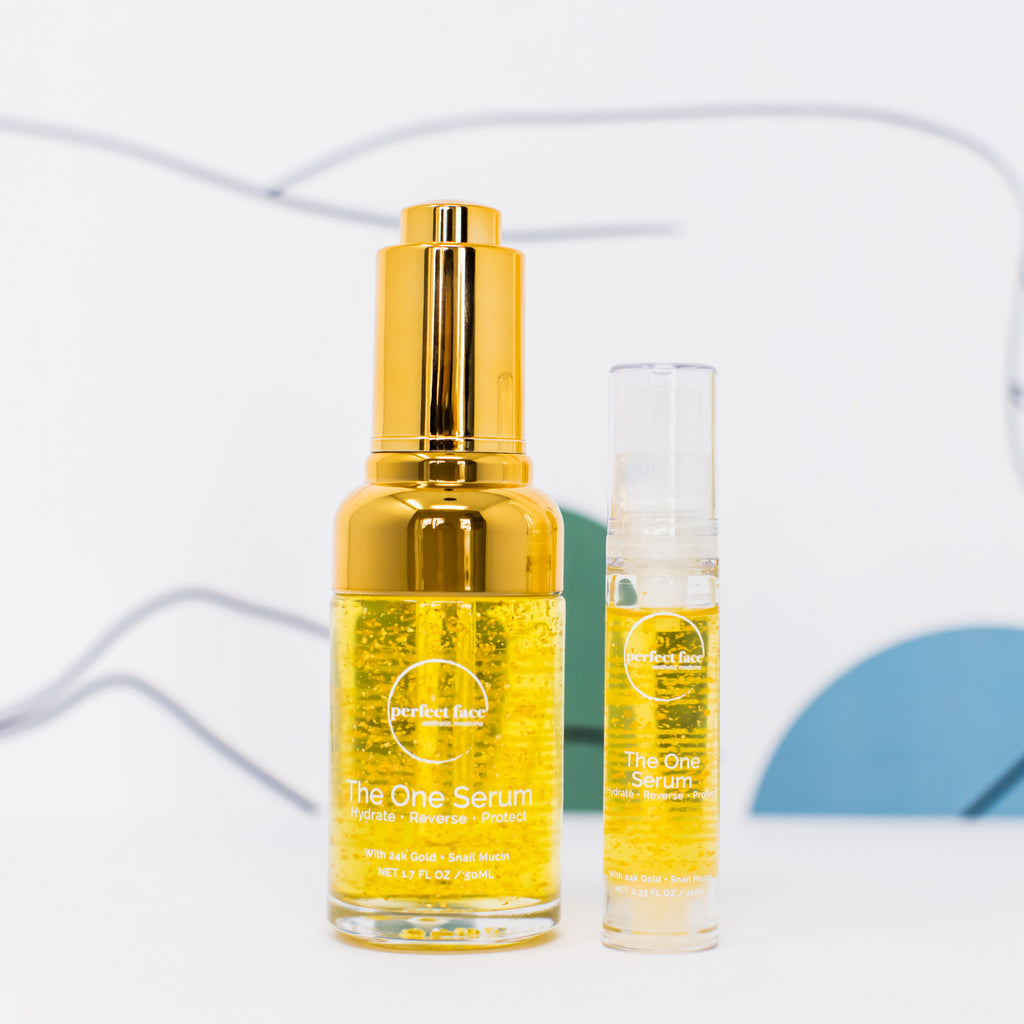 The One Serum: Hydrating & Anti-inflammatory Nourishment with 24k Gold | Snail Mucin Growth Factor