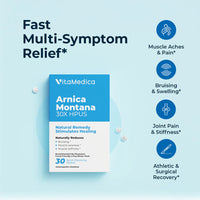 VitaMedica Arnica Montana 30X: Bruise & Swelling Support - Homeopathic | Sublingual Tablets