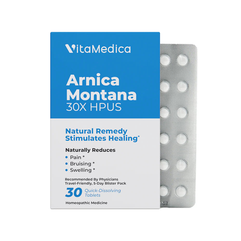 VitaMedica Arnica Montana 30X: Bruise & Swelling Support - Homeopathic | Sublingual Tablets