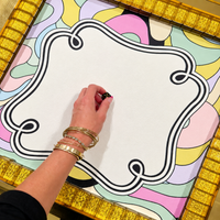 Miss Poochie Leatherette Mahjong Mat by Club Mah Jenn