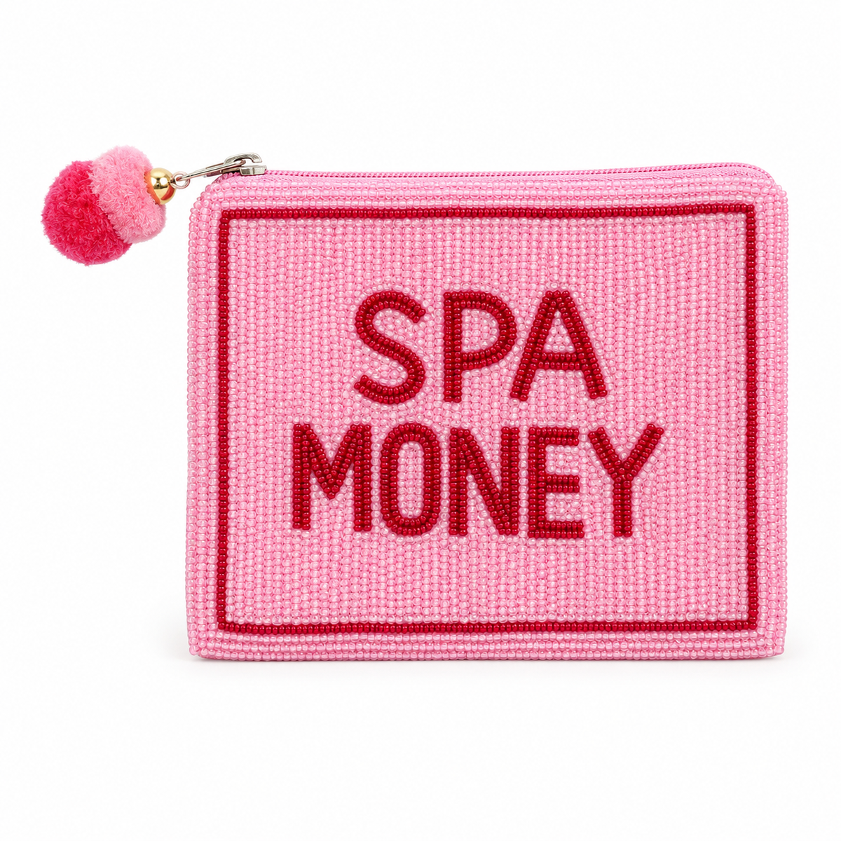 Spa Money Beaded Pouch