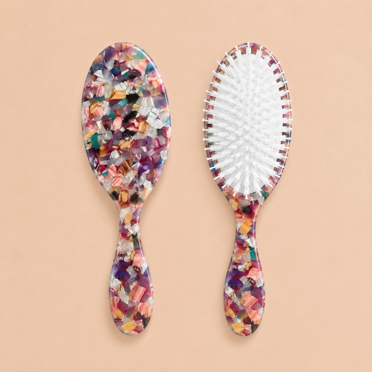 Solar Eclipse Perfect Daily Multicolor Tortoise Hair Brush | Eco-Friendly Acetate