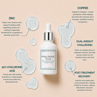 Hyaluronic Plus: Superior Hydration-Boosting Serum with 92% Hyaluronic | Copper | Zinc