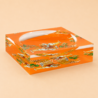 Nicolette Meyer Acrylic Catchall Dish - "Orange Tiger"