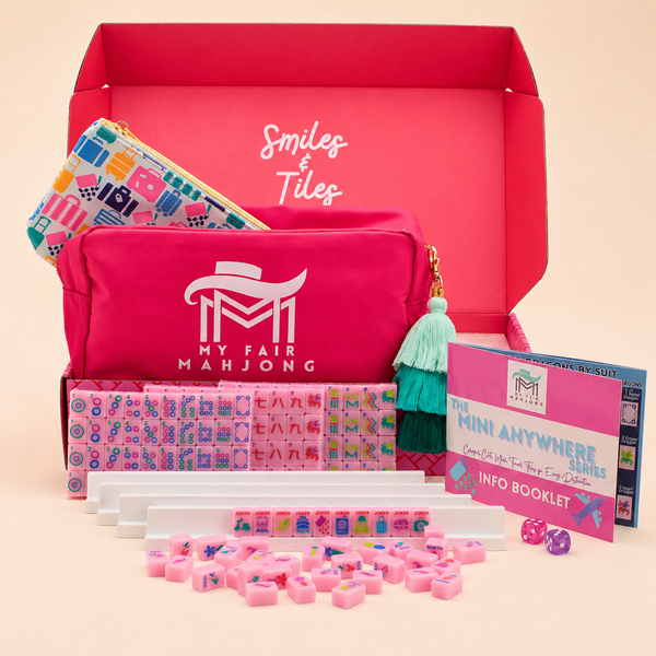 My Fair Mahjong Mini Mahjong Travel Set - Pink