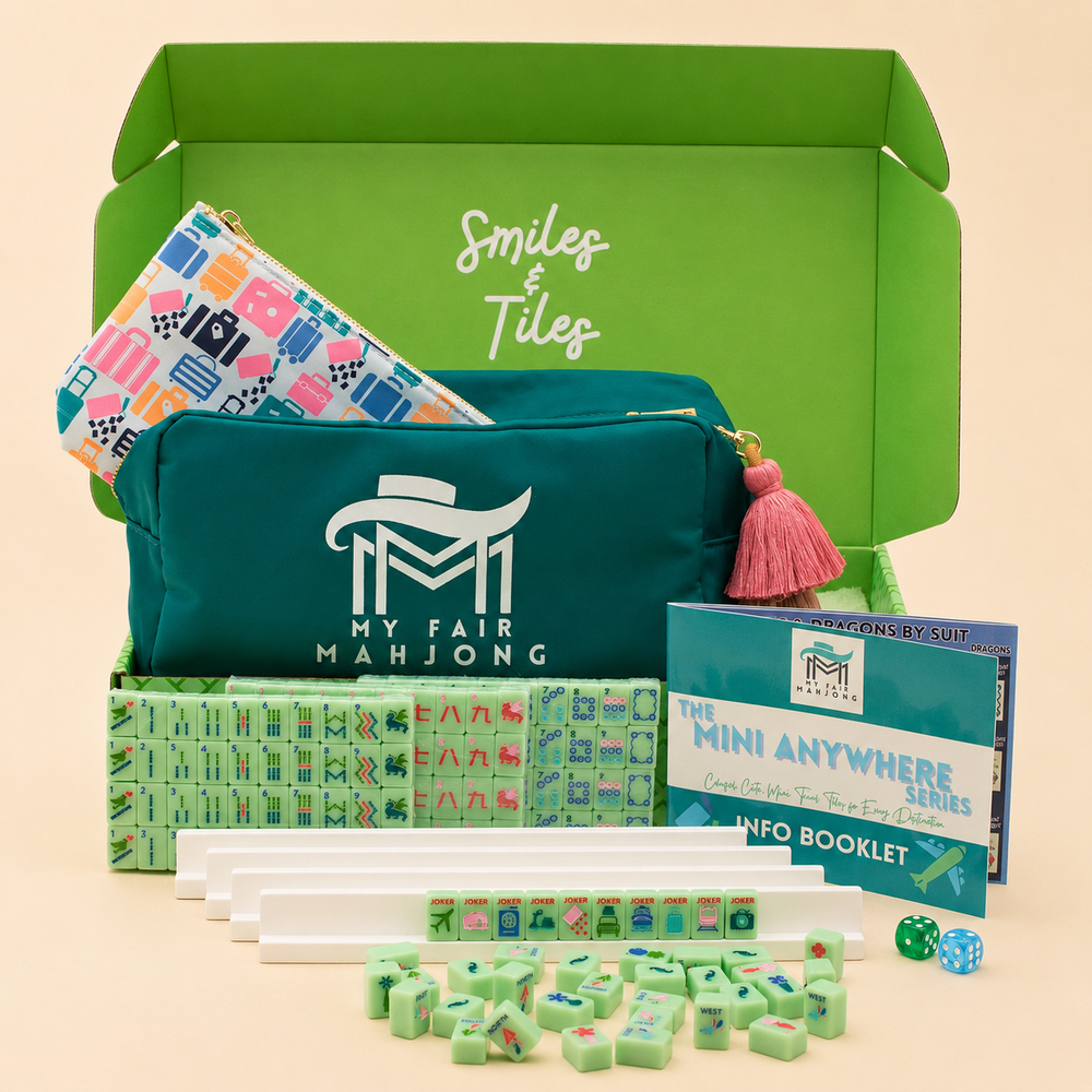 My Fair Mahjong Mini Mahjong Travel Set - Teal - View 1