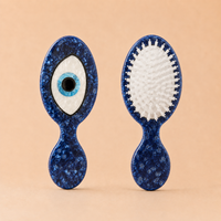 Solar Eclipse Hand-Painted Evil Eye Handbag Hero Brush | Eco-Friendly