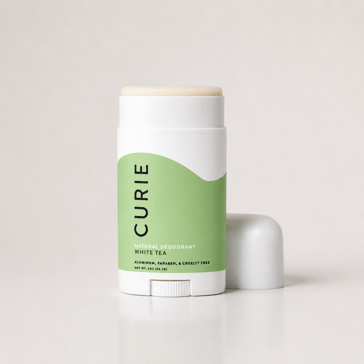 Curie Deodorant Stick - White Tea: Aluminum-Free, Paraben-Free Clean Deodorant