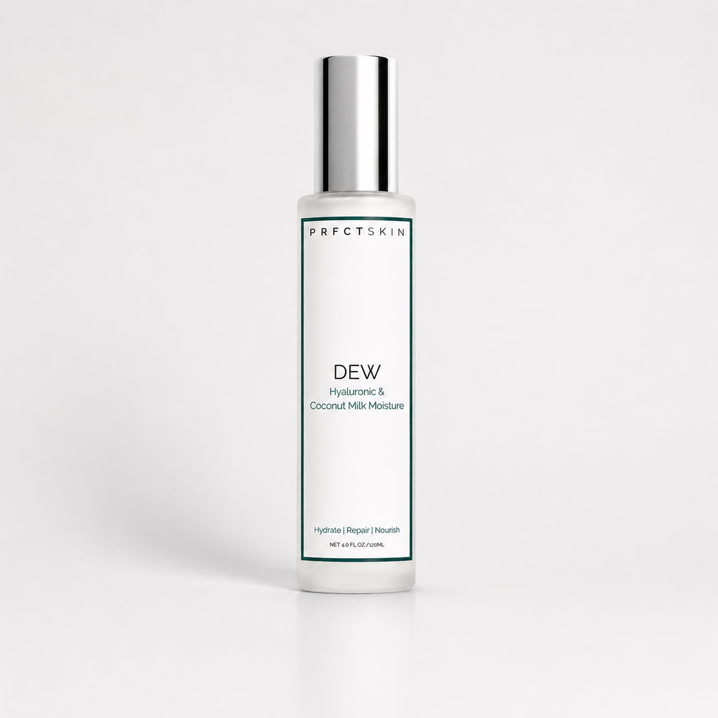 4 oz Dew Face Moisturizer: Non-Comedegenic Clean Hydration with Hyaluronic | Coconut Milk