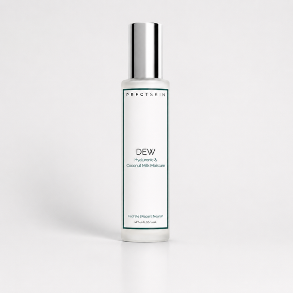 4 oz Dew Face Moisturizer: Non-Comedegenic Clean Hydration with Hyaluronic | Coconut Milk