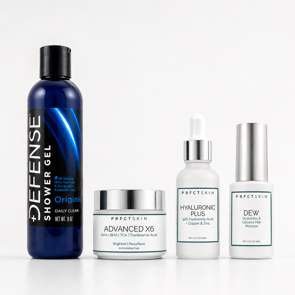 Simple Man Skincare Lineup - Calm + Clear Skin Easy Lineup - View 1