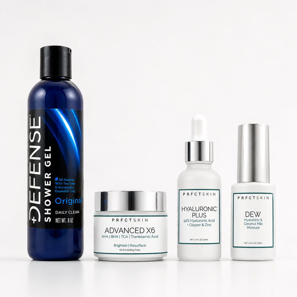 Simple Man Skincare Lineup - Calm + Clear Skin Easy Lineup