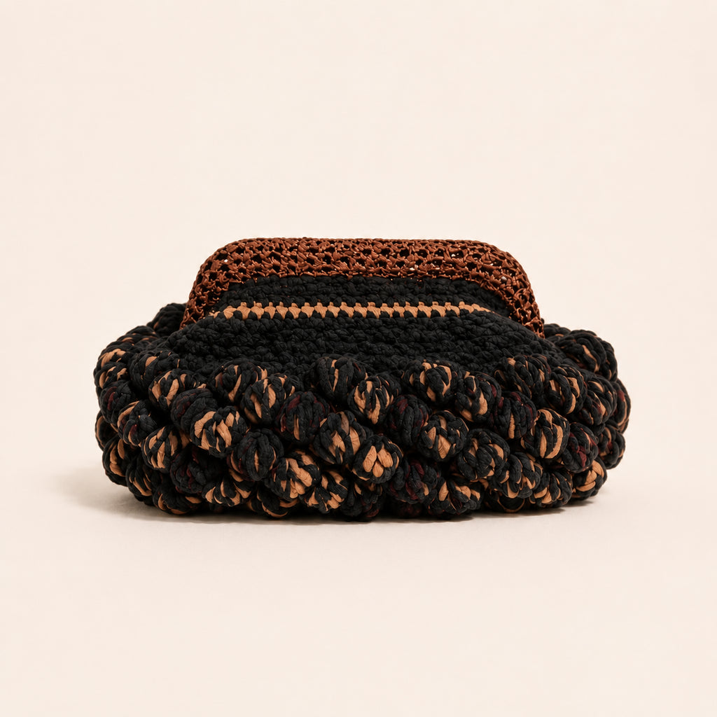 Nadia Dafri Candy Cluch - Black & Brown