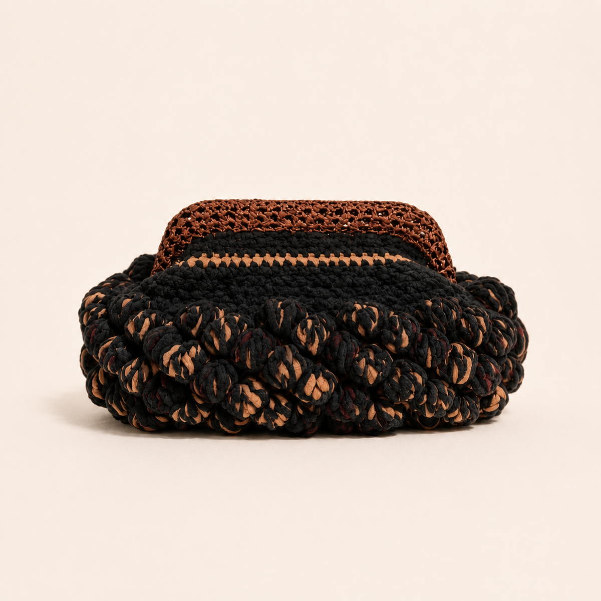 Nadia Dafri Candy Clutch - Black & Brown