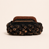 Nadia Dafri Candy Clutch - Black & Brown