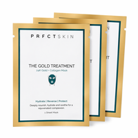 The Gold Treatment Sheet Mask: Hydrate & Nourish with 24K Gold | Hydrolyzed Collagen
