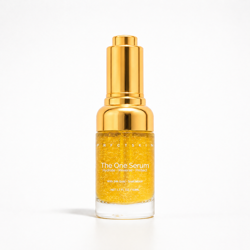 The One Serum: Hydrating & Anti-inflammatory Nourishment with 24k Gold | Snail Mucin Growth Factor