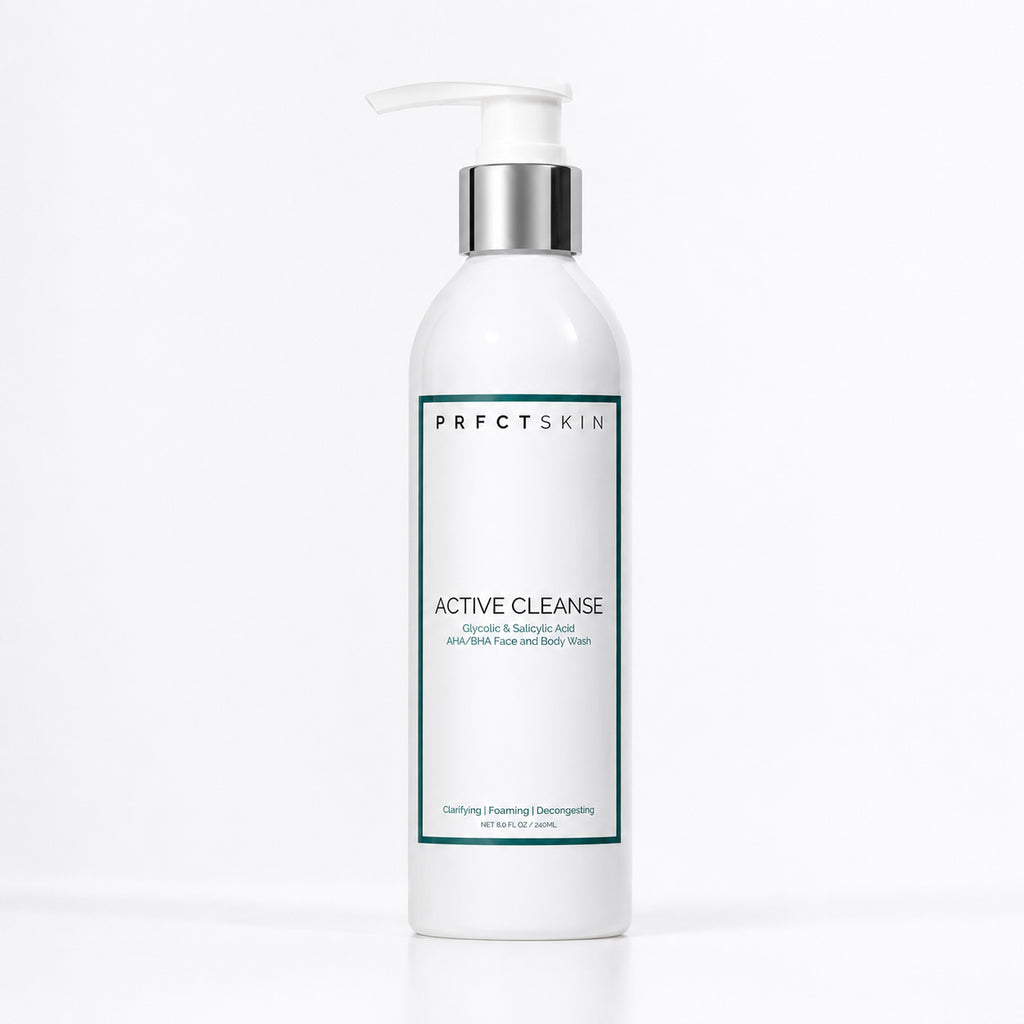 Active Cleanse: BHA/AHA Salicylic + Glycolic Exfoliating Cleanser