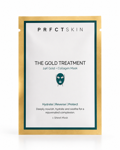 The Gold Treatment Sheet Mask: Hydrate & Nourish with 24K Gold | Hydrolyzed Collagen