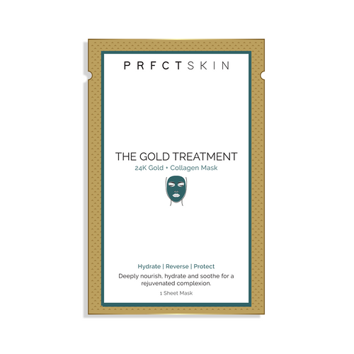 The Gold Treatment Sheet Mask: Hydrate & Nourish with 24K Gold | Hydrolyzed Collagen