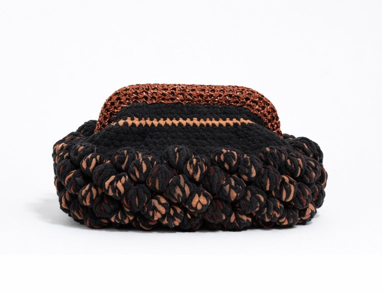 Nadia Dafri Candy Cluch - Black & Brown