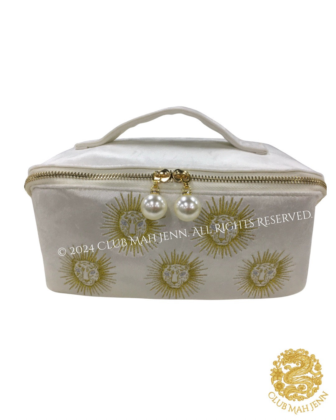 Queen of Jokers Velvet Mahjong Tile Bag by Club Mah Jenn