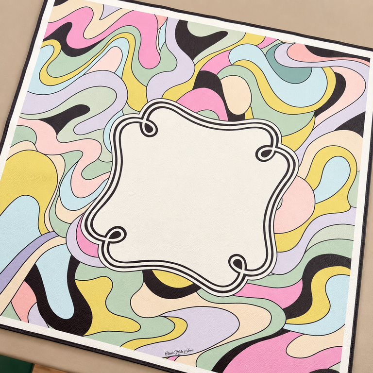 Miss Poochie Leatherette Mahjong Mat by Club Mah Jenn