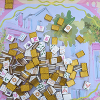 Rainbow Row Mahjong Mat by Rebecca Illustrated