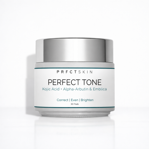 Perfect Tone Pads: Discoloration Fading + Brightening Pads with Kojic Acid | Alpha-Arbutin | Optional Hydroquinone