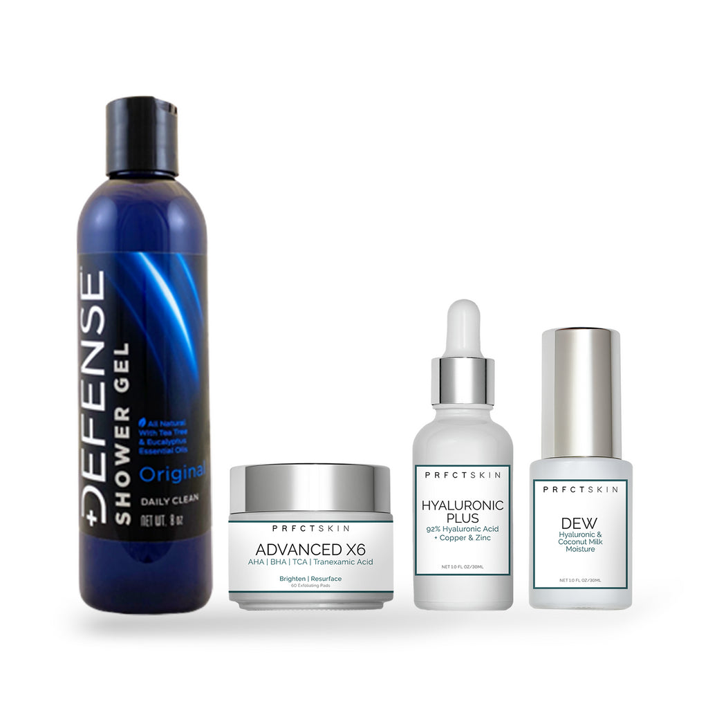 Simple Man Skincare Lineup - Calm + Clear Skin Easy Lineup