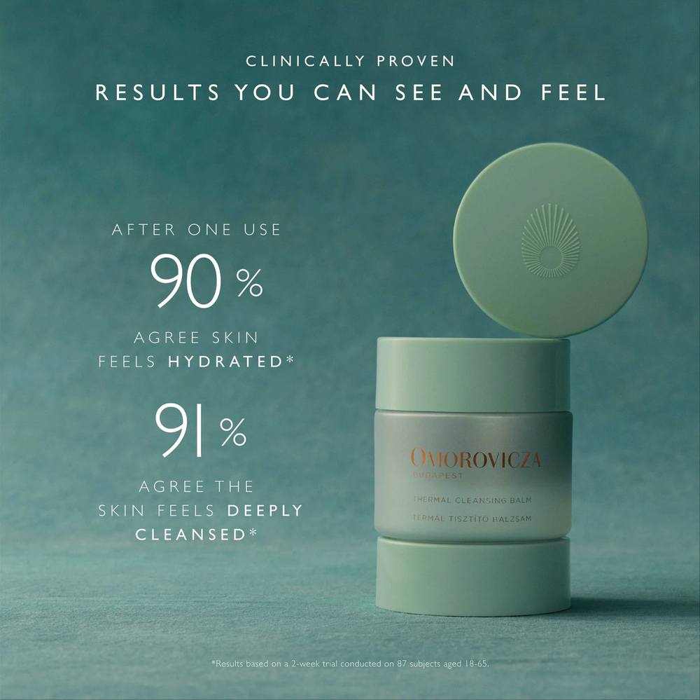 Omorovicza Thermal Cleansing Balm: Purify & Hydrate - Hungarian Moor Mud | Sweet Almond Oil - View 2