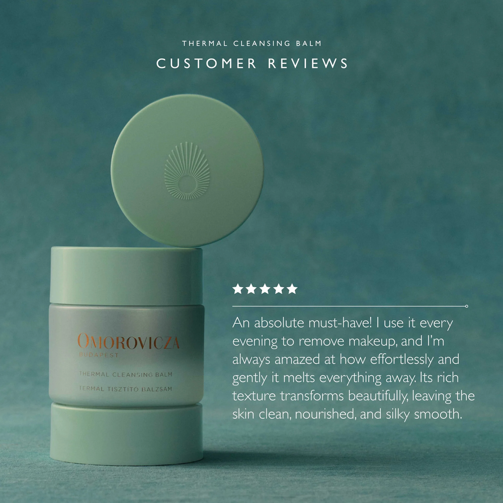 Omorovicza Thermal Cleansing Balm: Purify & Hydrate - Hungarian Moor Mud | Sweet Almond Oil - View 3