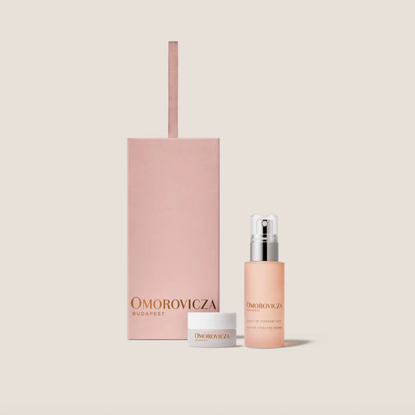 Omorovicza Perfecting Duo: Daily Hydration Ritual - Healing Concentrate™ | Hyaluronic Filling Spheres