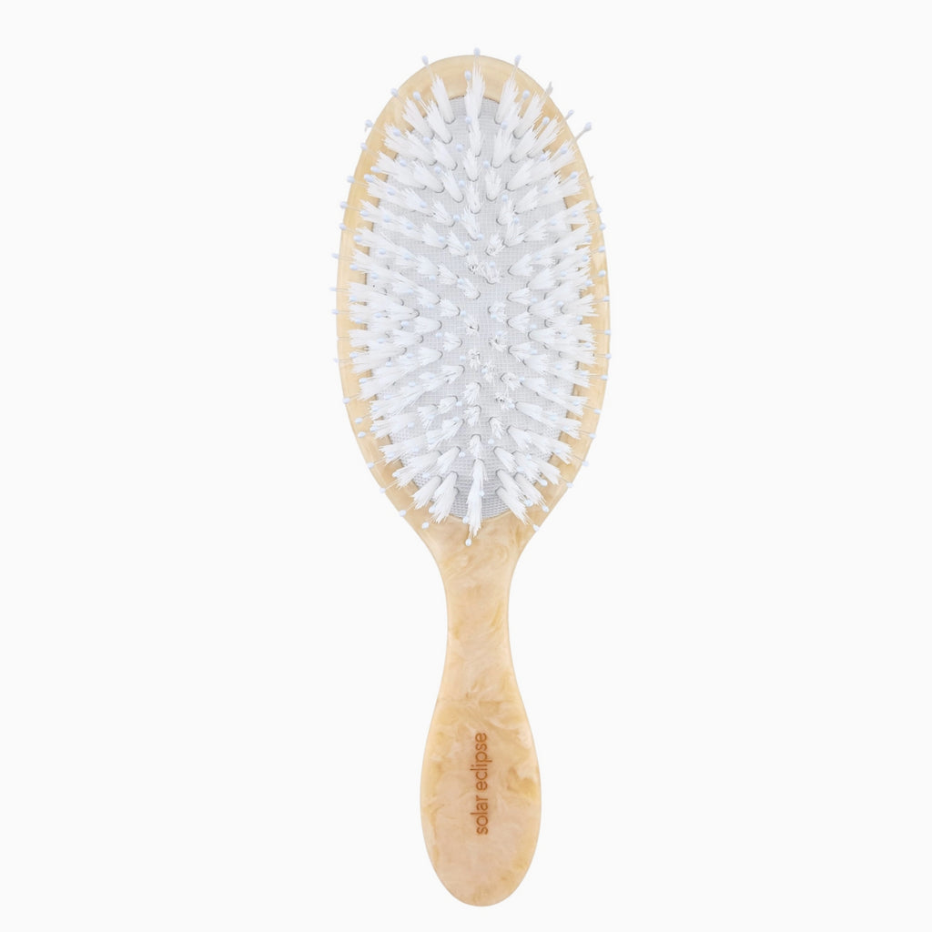 Hand-Painted Spring Rose Amazing Hair Day Brush | Eco-Friendly