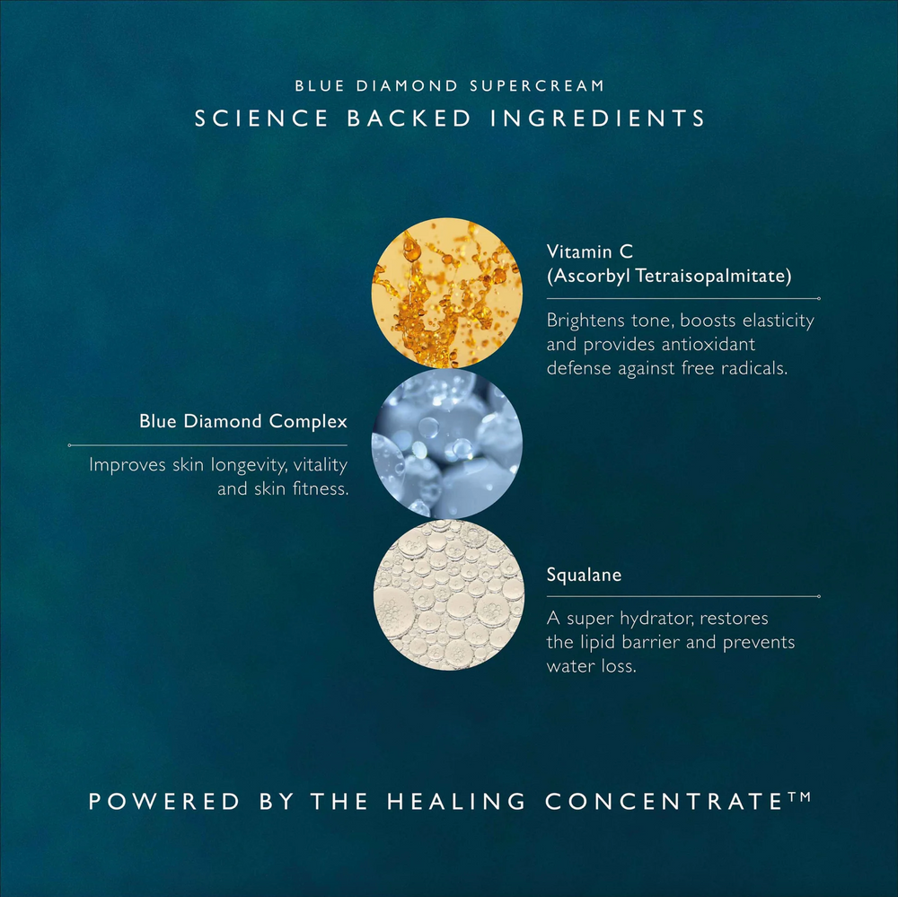Omorovicza Blue Diamond Supercream: Rebuild & Firm - Diamond Peptides | Copper Amino Complex - View 6
