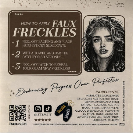 Fazit Faux Freckles Makeup Patches - View 4