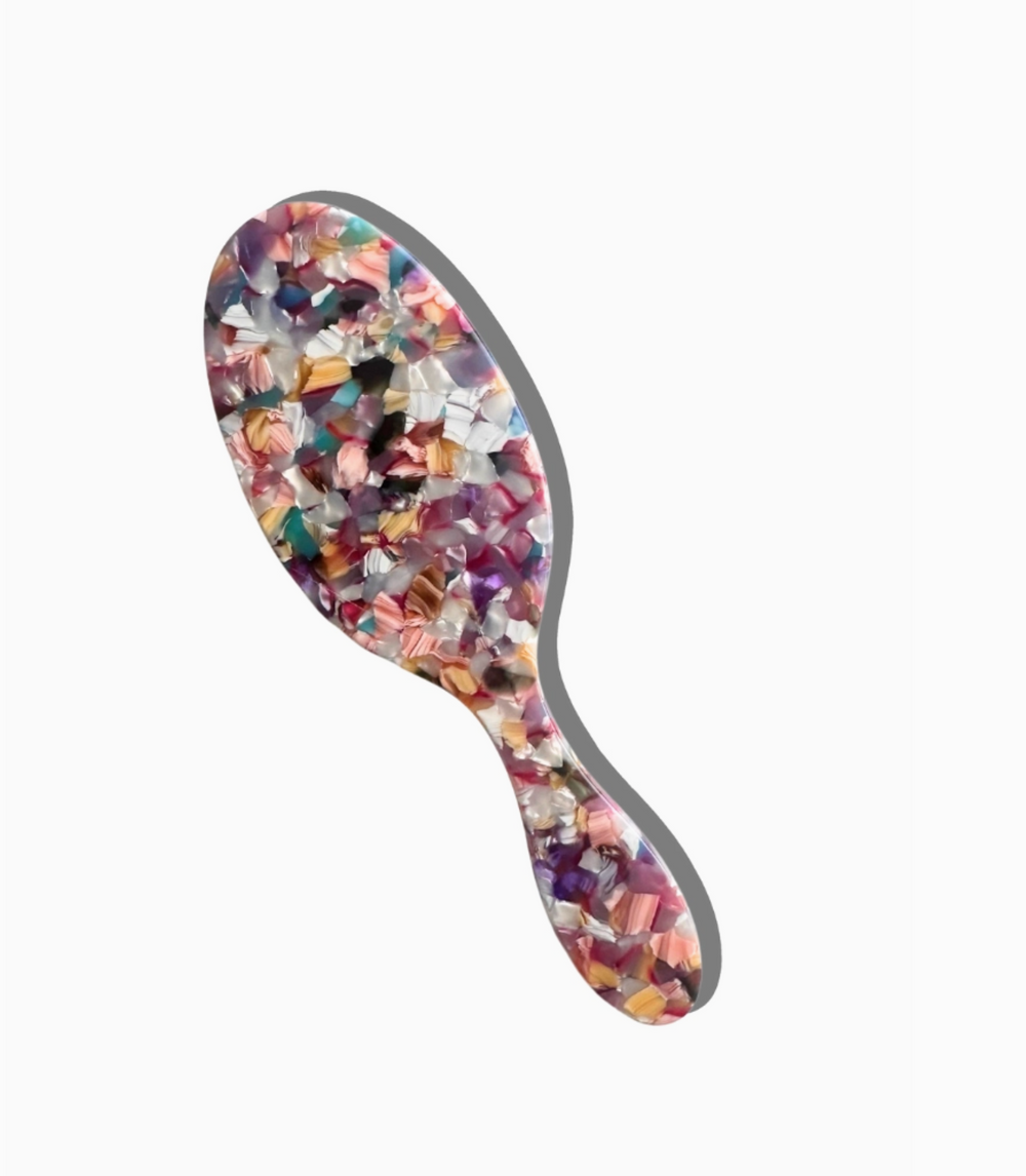Perfect Daily Multicolor Tortoise Hair Brush | Eco-Friendly Acetate