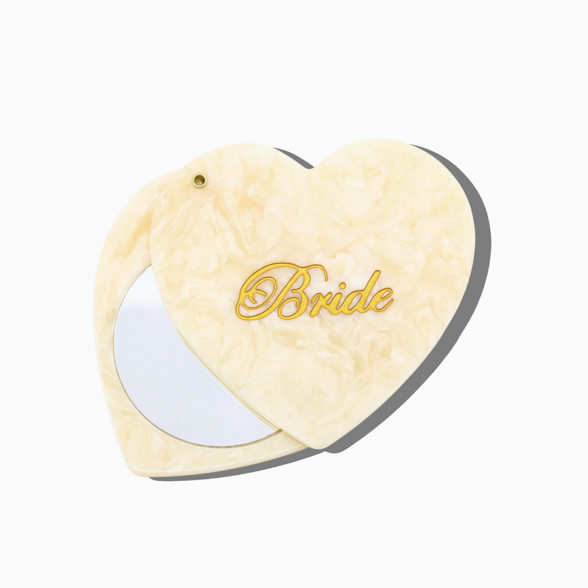 Solar Eclipse Hand-Painted Bride Compact Mirror | Eco friendly