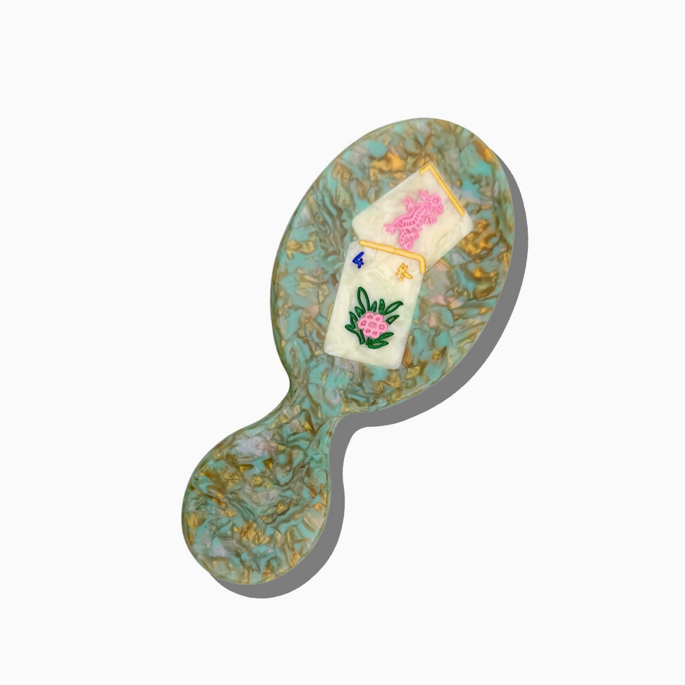 Solar Eclipse Hand-Painted Mahjong Handbag Hero Brush | Eco-Friendly