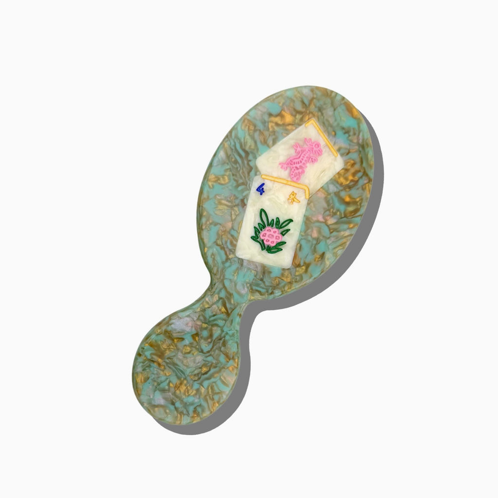 Solar Eclipse Hand-Painted Mahjong Handbag Hero Brush | Eco-Friendly
