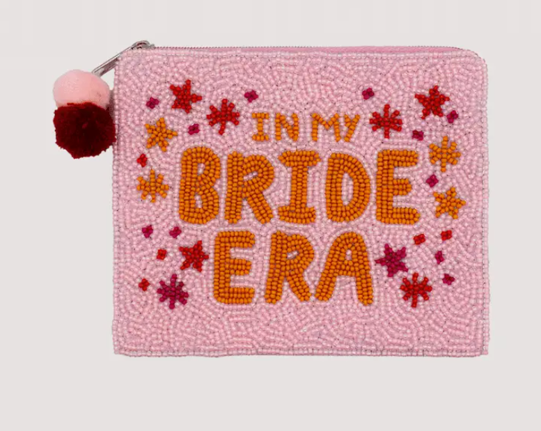 In My Bride Era Beaded Coin Pouch