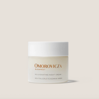 Omorovicza Rejuvenating Night Cream: Overnight Renewal - Hazelnut Peptides | Botanical Oil Blend