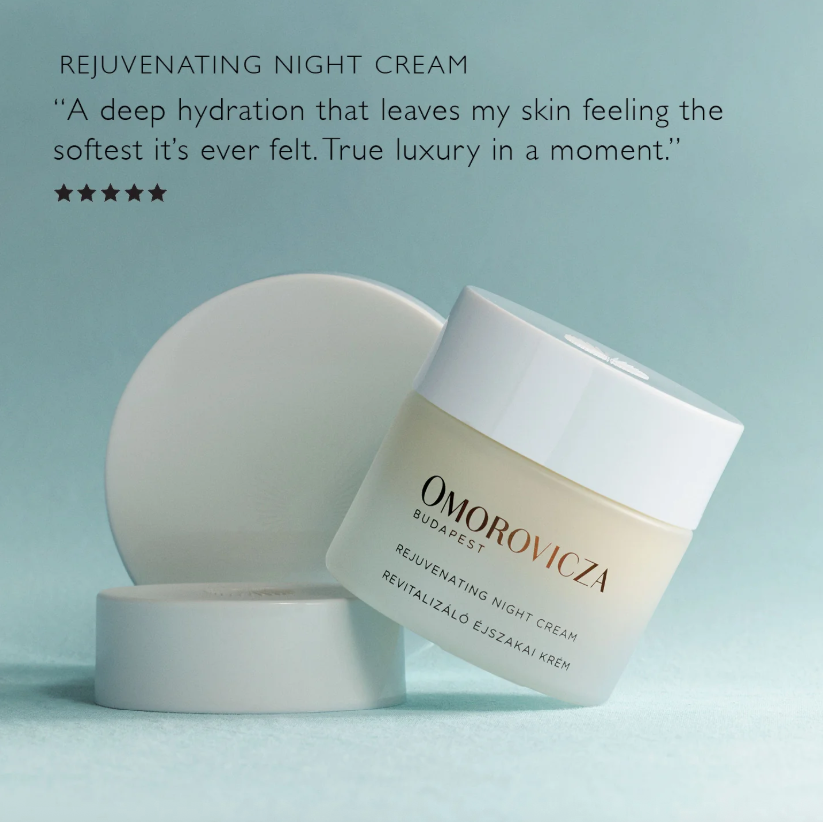 Omorovicza Rejuvenating Night Cream: Overnight Renewal - Hazelnut Peptides | Botanical Oil Blend - View 2