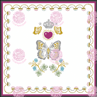 D'or Flower Leatherette Mahjong Mat by Club Mah Jenn